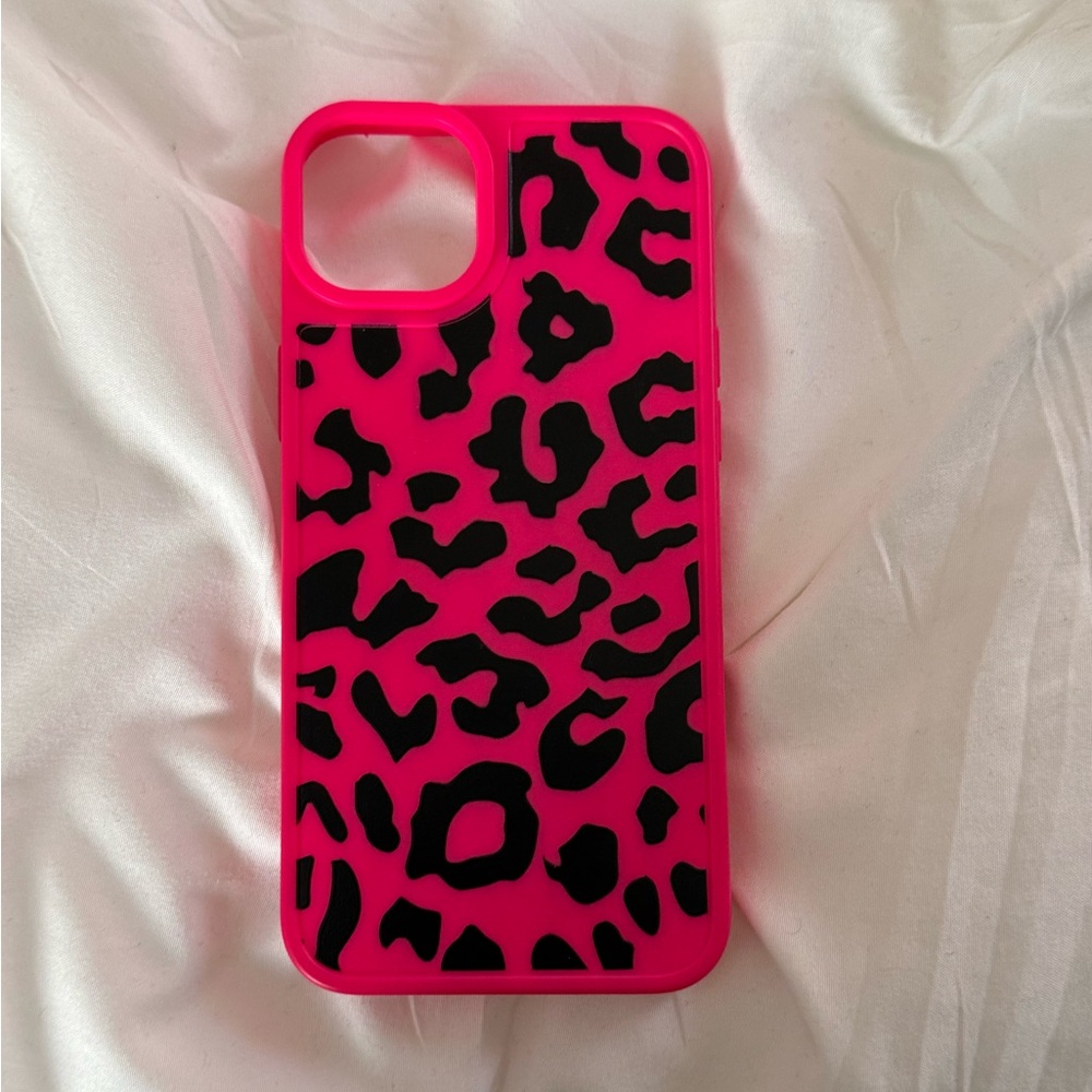 cheetah print iphone 14 plus case